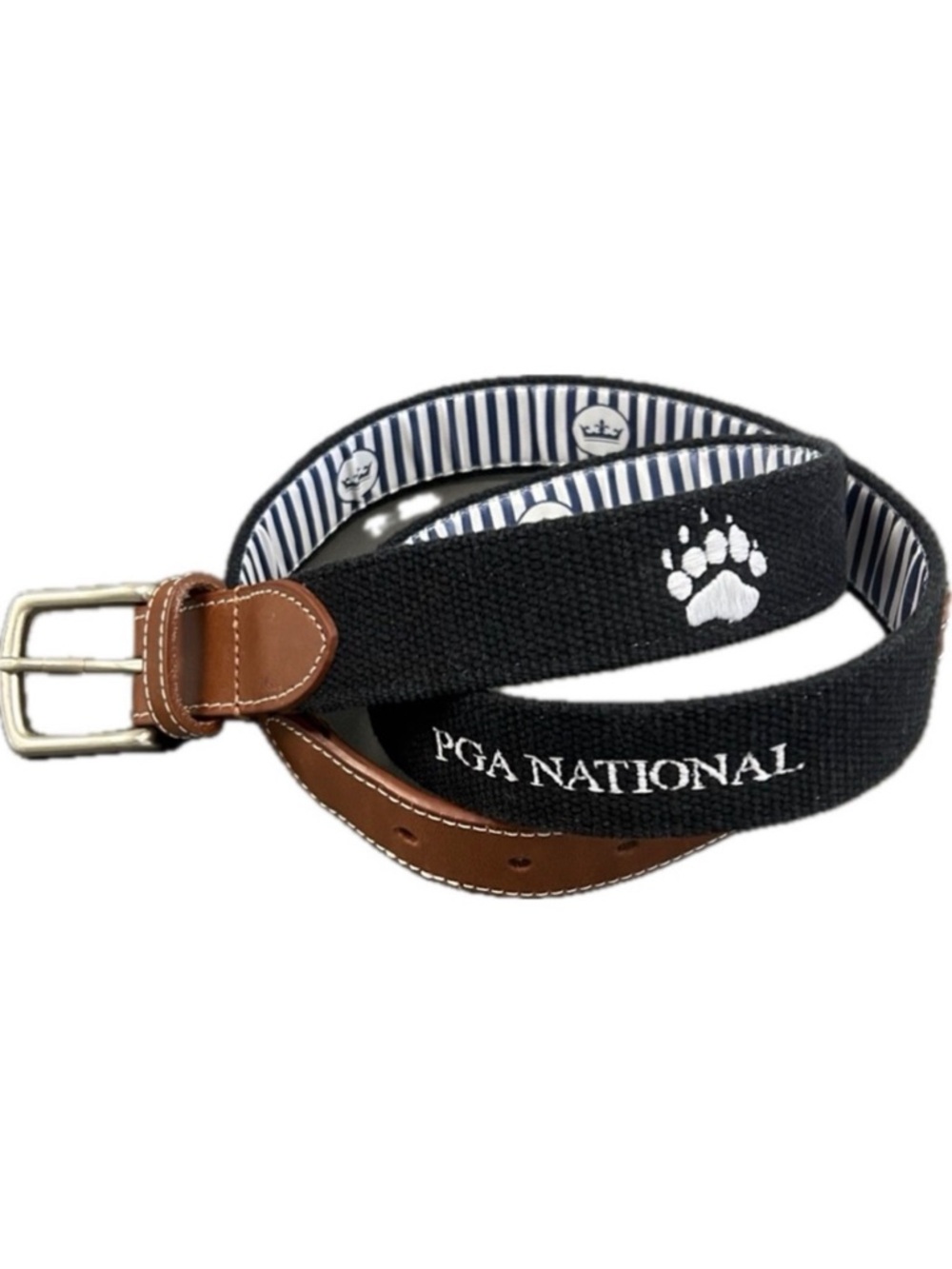Peter Millar Belt Men's Size 40 Leather Cotton Canvas PGA
National Bear Paw Golf